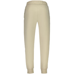 Beige Cotton Men's Sweatpants