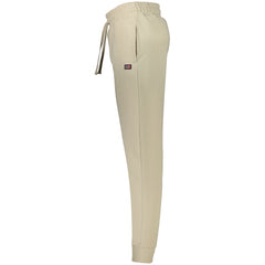 Beige Cotton Men's Sweatpants
