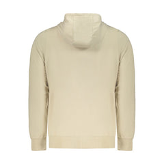 Beige Cotton Men's Hooded Sweatshirt