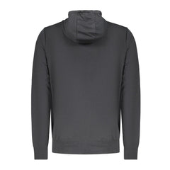 Black Cotton Men Sweatshirt