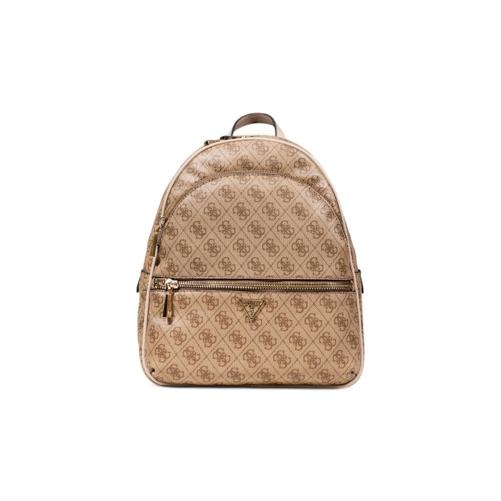 Beige Polyethylene Backpack