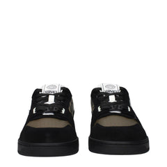 Green Fabric Low Top Sneakers