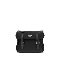 Black Polyamide Shoulder Bag