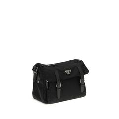 Black Polyamide Shoulder Bag