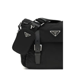 Black Polyamide Shoulder Bag