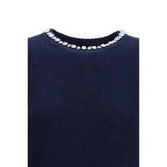 Blue Fleece Wool Sweatshirt