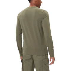 Bicolor Cotton Long Sleeve T-Shirt