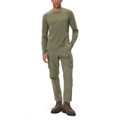 Bicolor Cotton Long Sleeve T-Shirt