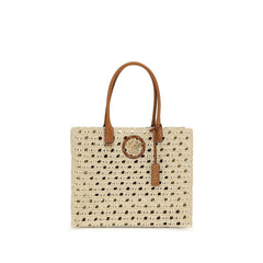Beige Cotton Handbag