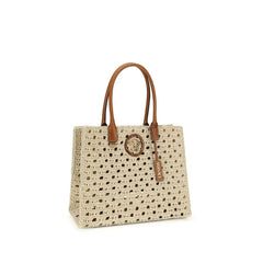 Beige Cotton Handbag