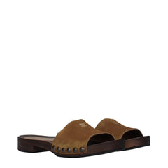 Brown Leather Slippers