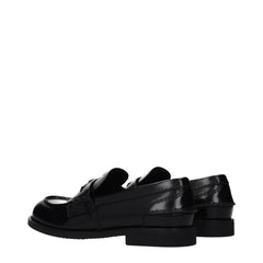 Black Leather Slip-On Loafers