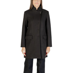 Black Polyester Coat