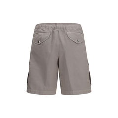 Beige Cotton Bermuda Shorts