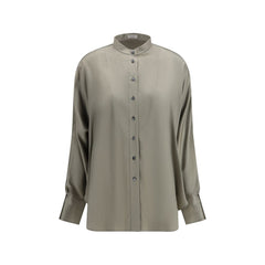 Bicolor Silk Shirt