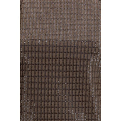 Brown Cotton Sleeveles T-Shirt