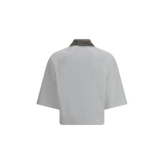 White Cotton Polo Shirt
