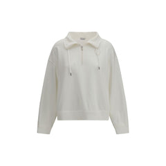 White Cotton Sweatshirt