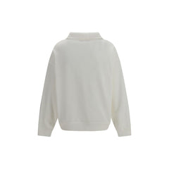 White Cotton Sweatshirt