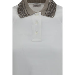 White Cotton Polo Shirt