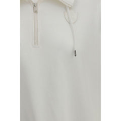 White Cotton Sweatshirt