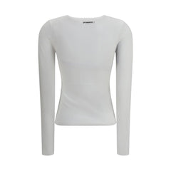 White Viscose Sweatshirt