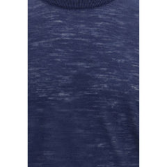 Blue Linen Shortsleeve Shirt