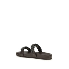 Brown Calf Leather Bos Taurus Sandals
