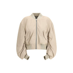 Beige Leather Jacket