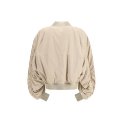 Beige Leather Jacket