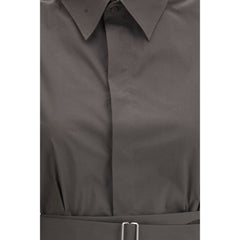 Gray Cotton Bermuda Shorts