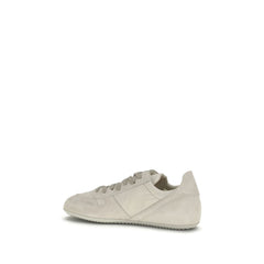 Gray Calf Leather Bos Taurus Low Top Sneakers