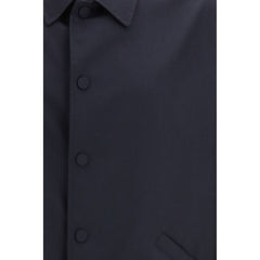 Blue Fleece Wool Coat