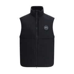 Black Polyamide Sleveless Jacket