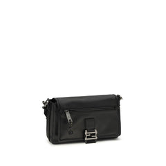 Black Calf Leather Bos Taurus Shoulder Bag