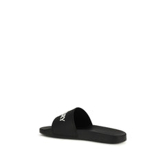 Black Rubber Slippers