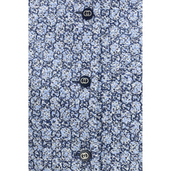 Blue Cotton Sleveless Jacket