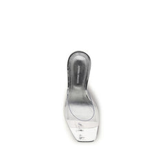 Silver Pvc Sandals