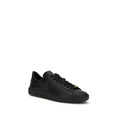 Black Calf Leather Bos Taurus Sneakers