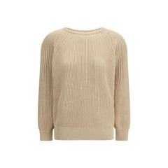 Beige Cotton Sweatshirt