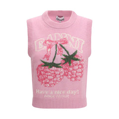 Multicolor Wool Sleeveles Sweater