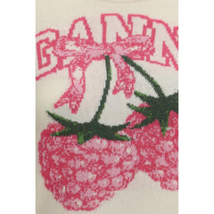 Beige Merino Wool Sweatshirt