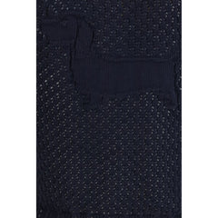 Blue Cotton Cardigan