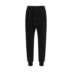 Black Cotton Casual Pants