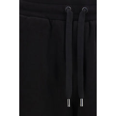 Black Cotton Casual Pants