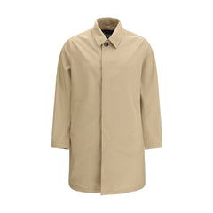 Beige Polyester Trench Coat