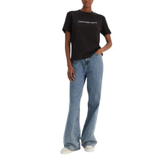 تي شيرت قطن أسود