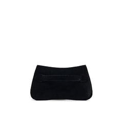 Black Polyester Clutch Bag