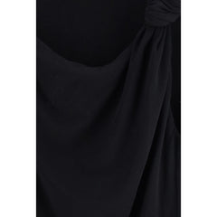 Black Cotton Sleeveles T-Shirt