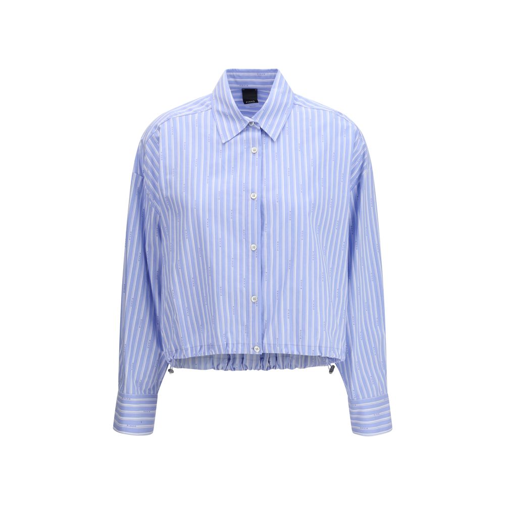 Blue Cotton Pattern Shirt
